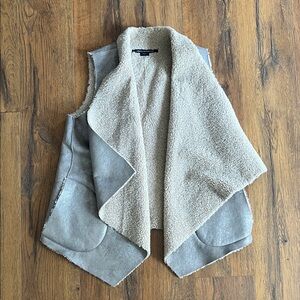 French Connection Cream Shearling Texture